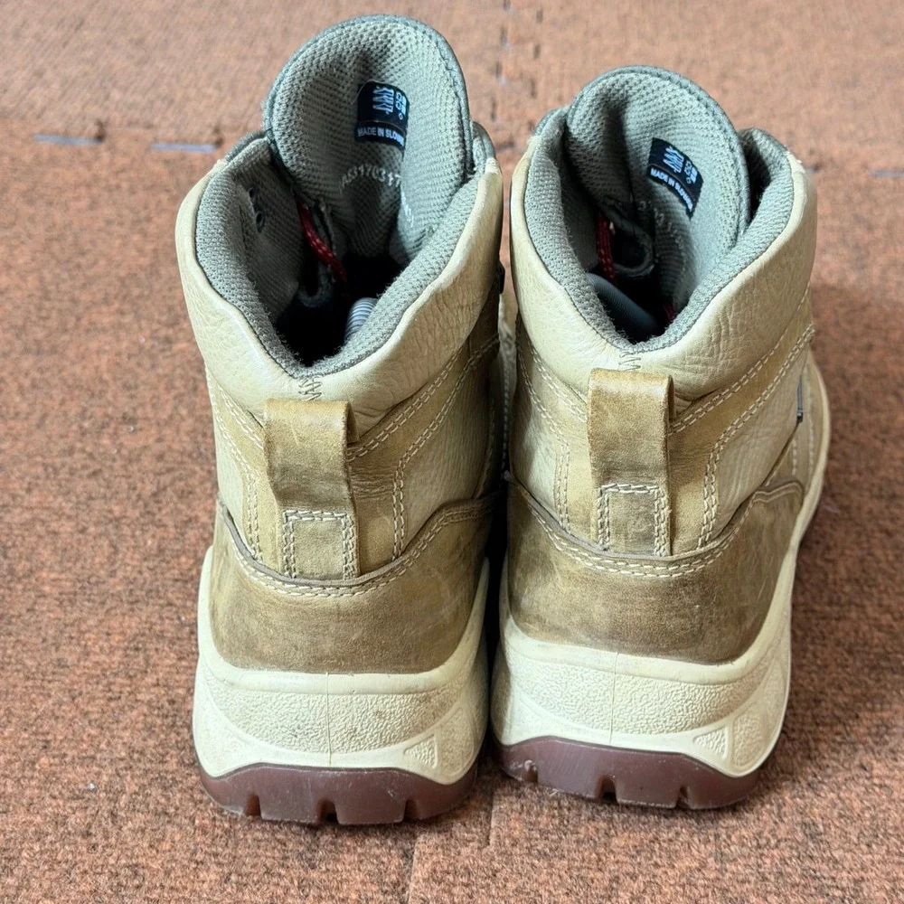 ECCO Track Gore-Tex Men Hiking Boots Tan Beige Leather EU 41 Waterproof Slovakia